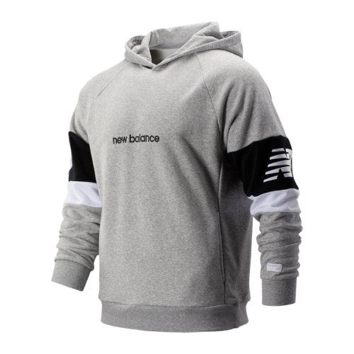 New Balance 93503 Men's Nb Athletics Classic Hoodie - Grey/black/white (mt93503ag)