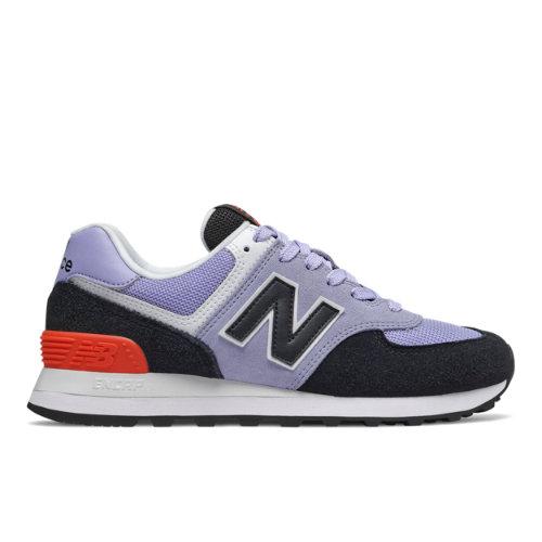 New Balance 574 Women's 574 Shoes - Purple/black (wl574nwa)