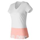 New Balance 71551 Women's Classic V Neck Tee - White (wt71551wt)