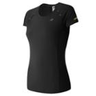 New Balance 63223 Women's Nb Ice Short Sleeve - Black (wt63223bk)