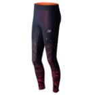 New Balance 71230 Women's Impact Premium Printed Tight - Black/navy (wp71230dpm)