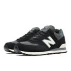 New Balance Pennant Pack 574 Men's 574 Shoes - Black, Off White (ml574pnw)