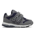 New Balance Hook And Loop 888 Kids' Running Shoes - Grey/navy (kv888sni)