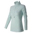 New Balance 53110 Women's In Transit Half Zip - Blue (wt53110dlt)