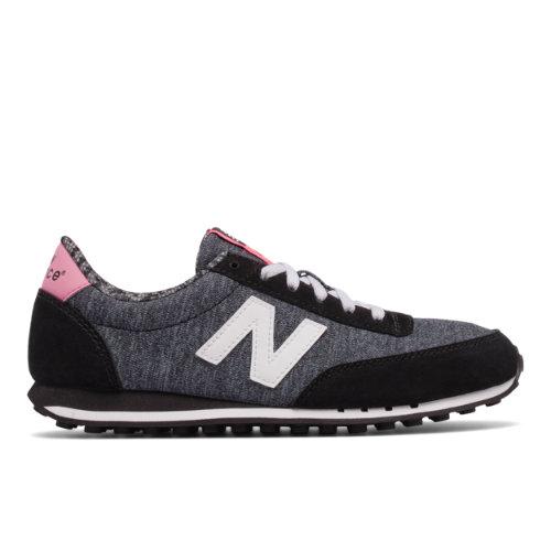 New Balance 410 Optic Pop Women's Running Classics Shoes - Black/white (wl410opa)