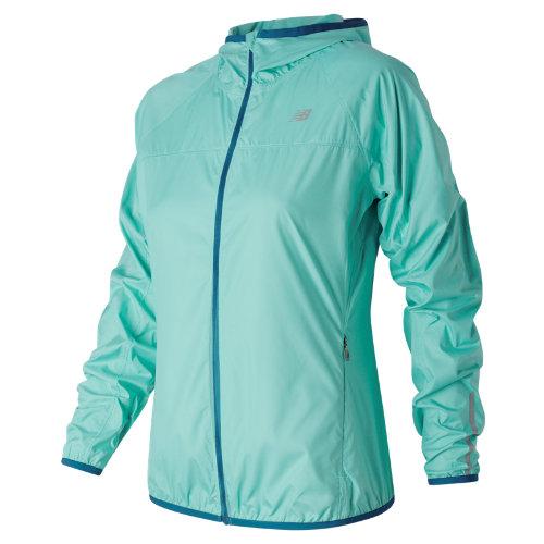 New Balance 53111 Women's Windcheater Jacket - Blue (wj53111aqu)