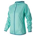 New Balance 53111 Women's Windcheater Jacket - Blue (wj53111aqu)