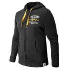 New Balance 4395 Men's Collegiate Zip Hoodie - Blue Graphite, Freesia, Cream (emej4395bgh)