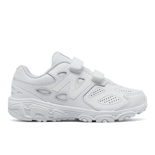 New Balance Hook And Loop 680v3 Kids Grade School Training Shoes - White (ke680wwy)