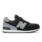 New Balance 574 High Visibility Kids Grade School Lifestyle Shoes - Black/grey (kl574cug)