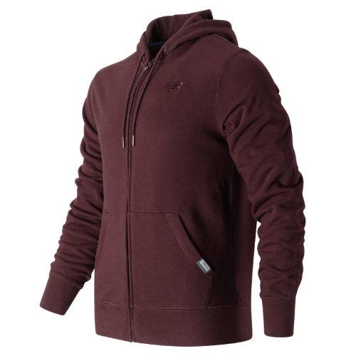 New Balance 63550 Men's Classic Full Zip Hoodie - Red (mj63550snr)