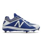 New Balance 4040v4 Men's Low-cut Cleats Shoes - Blue/white (l4040tb4)