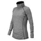 New Balance 53203 Women's Beacon Pullover - Black Heather (wt53203bkh)