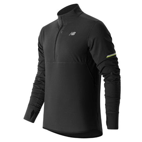 New Balance 63220 Men's Nb Heat Half Zip - Black (mt63220bk)