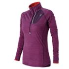 New Balance 53209 Women's Performance Merino Half Zip - Imperial Heather (wt53209iph)