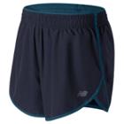 New Balance 53144 Women's Accelerate 5 Inch Short - Navy/black (ws53144gxy)