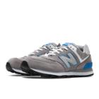 574 New Balance Men's 574 Shoes - Grey, Light Blue, White (ml574sng)