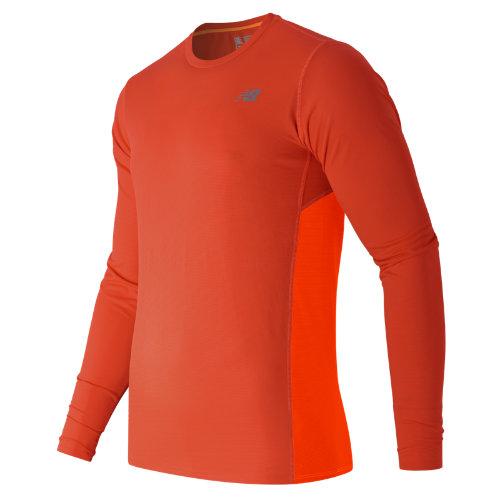New Balance 53060 Men's Accelerate Long Sleeve - Fireball, Lava (mt53060fbm)