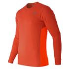 New Balance 53060 Men's Accelerate Long Sleeve - Fireball, Lava (mt53060fbm)