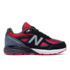 New Balance 990v4 Kids' Pre-school Lifestyle Shoes - Black/red (kj990k1p)