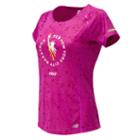 New Balance 71224 Women's Nyc Marathon Nb Ice Printed Short Sleeve - (wt71224v-ne)