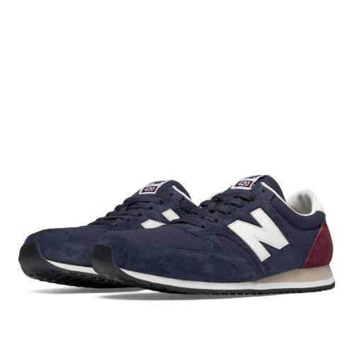 New Balance 420 Heritage 70s Running Men's & Women's Running Classics Shoes - Navy, Burgundy, Off White (u420rnb)