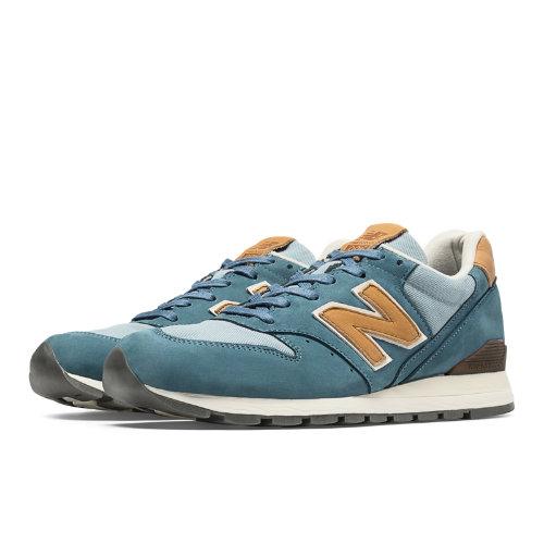 New Balance 996 Distinct Usa Men's Made In Usa Shoes - Blue/tan (m996dcc)