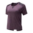 New Balance 93270 Women's Impact Run Mesh Short Sleeve - Purple (wt93270iv2)