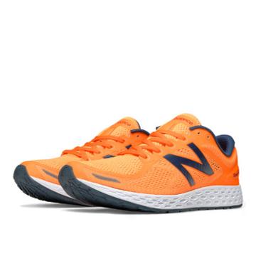 New Balance Fresh Foam Zante V2 Men's Neutral Cushioning Shoes - Orange Pop, Grey (mzantor2)