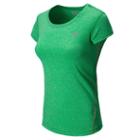 New Balance 5197 Women's Heathered Short Sleeve - Vital Green (wft5197vtg)