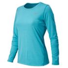 New Balance 3320 Women's Heathered Long Sleeve - Paradise (wrt3320pds)