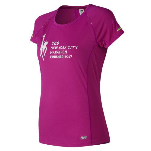 New Balance 63223 Women's Nyc Marathon Finisher Nb Ice Short Sleeve - (wt63223v-nf)
