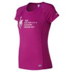New Balance 63223 Women's Nyc Marathon Finisher Nb Ice Short Sleeve - (wt63223v-nf)
