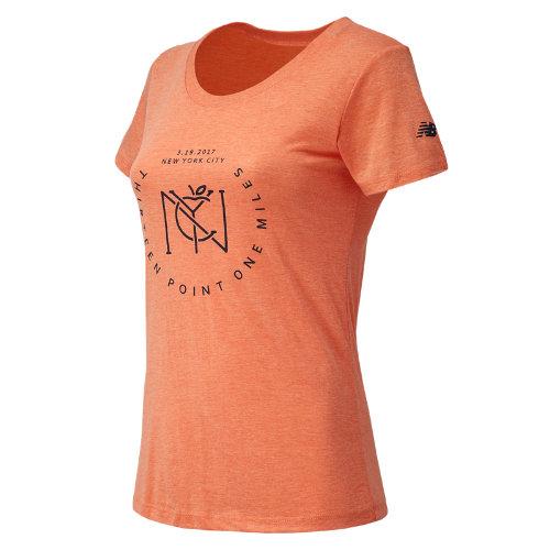 New Balance 71604 Women's United Nyc Half Big Apple Tee - (wt71604v-ue)