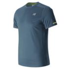 New Balance 63223 Men's Nb Ice Short Sleeve - Navy (mt63223vti)
