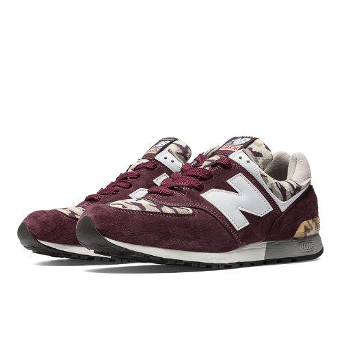 New Balance 576 Camo Men's Made In Usa Shoes - Burgundy, White, Tan (us576cm4)