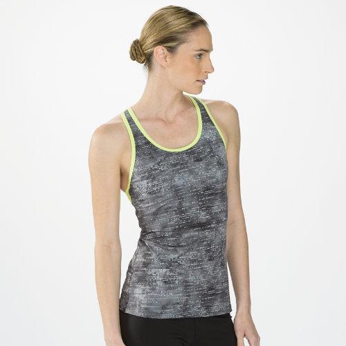 New Balance 4182 Women's Get Back Racerback - Black, Magnet, Sunny Lime (wft4182syl)