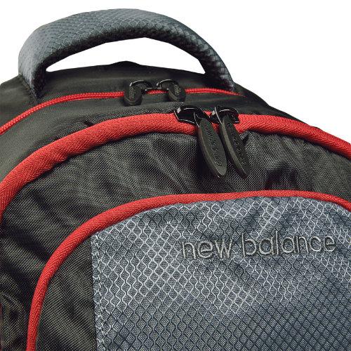New Balance Men's & Women's Performance Backpack - Grey, Black, Red (nb-1216gry)