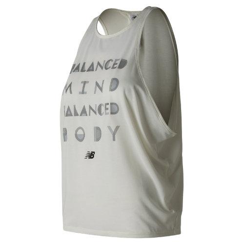 New Balance 73465 Women's Graphic Wedge Layering Tank - Off White (wt73465sah)