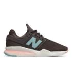 New Balance 247 Women's Sport Style Shoes - Brown/pink (ws247fd)