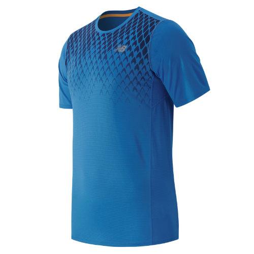 New Balance 53066 Men's Accelerate Short Sleeve Printed Top - Sonar Print (mt53066snp)