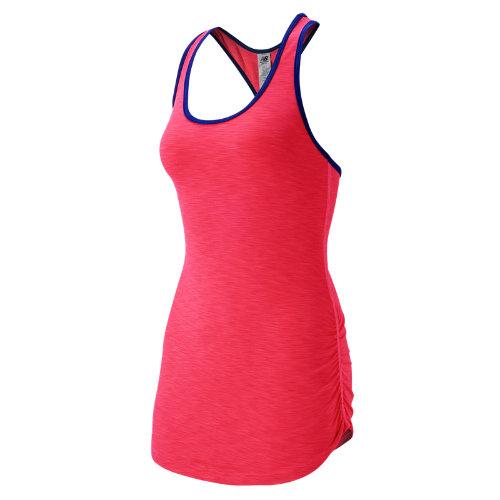 New Balance 53124 Women's Fashion Tank - Pink Zing Heather (wt53124pzh)