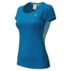 New Balance 5118 Women's Nb Ice Short Sleeve - Wave Blue, Sea Spray (wrt5118wab)