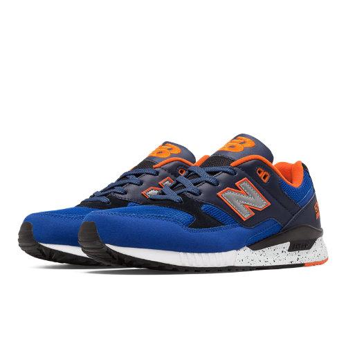 New Balance 530 90s Running Remix Men's Running Classics Shoes - Blue, Black, Orange (m530bac)