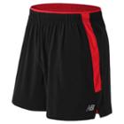 New Balance 53226 Men's Impact 5 Inch Track Short - Black, Flame (ms53226bfl)