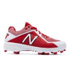 New Balance Tpu 4040v4 Men's Low-cut Cleats Shoes - Red/white (pl4040r4)