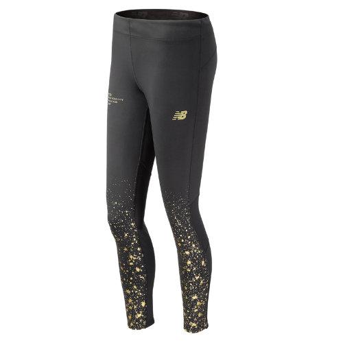 New Balance 71230 Women's Nyc Marathon Impact Premium Printed Tight - Black (wp71230vbm)