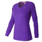 New Balance 53142 Women's Accelerate Long Sleeve - Purple (wt53142alv)