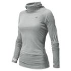 New Balance 5116 Women's Impact Hoodie - Silver Mink Heather (wrt5116smh)