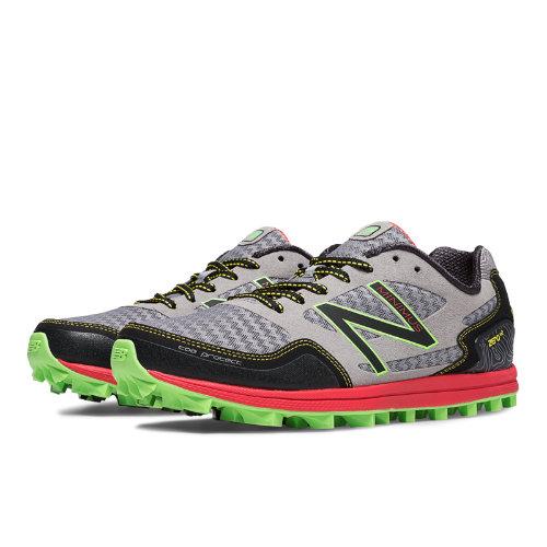 New Balance Minimus Zero Trail V2 Men's Running Shoes - Grey, Red, Green Apple (mt00gr2)